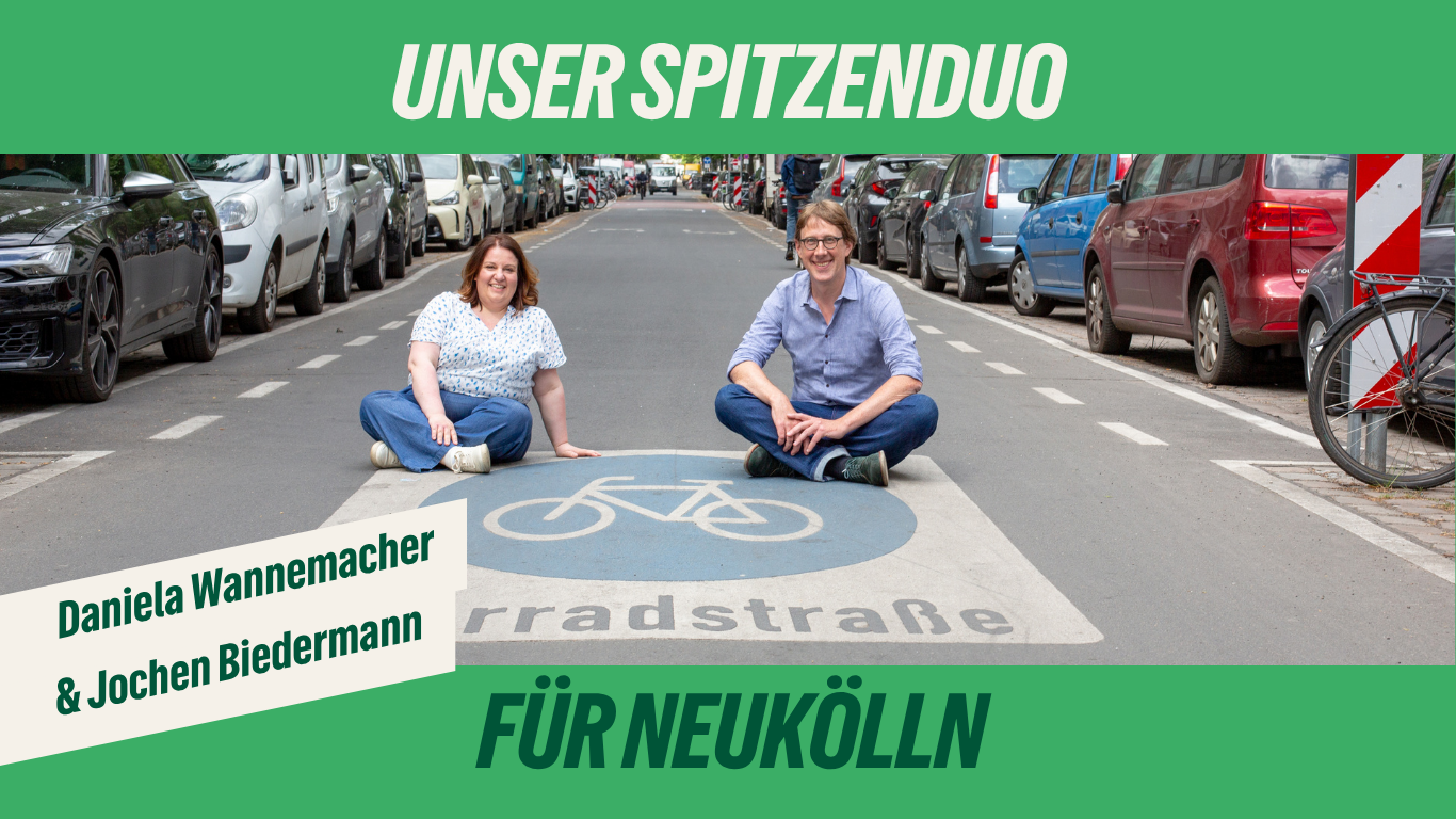 Spitzenduo für Neukölln: Daniela Wannemacher und Jochen Biedermann